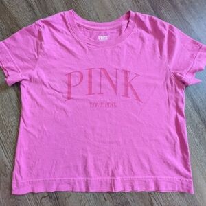 PINK Graphic Logo Tee XS